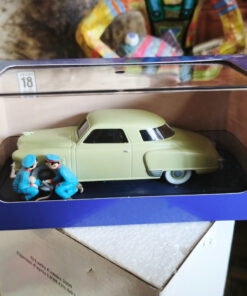 En voiture Tintin échelles 1/43e, éditées par Atlas / Moulinsart dans leurs boîtes bleues d'origine avec décors en fond de boîte – Image 13
