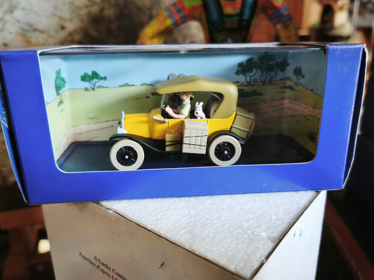 en voiture tintin