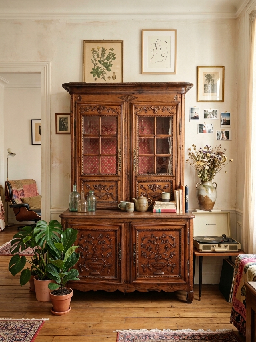Buffet deux-corps en Chêne massif Epoque XIXᵉ – Image 8