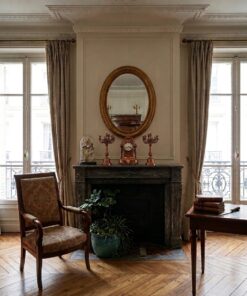 Miroir Ovale Doré Epoque Louis Philippe – Image 5
