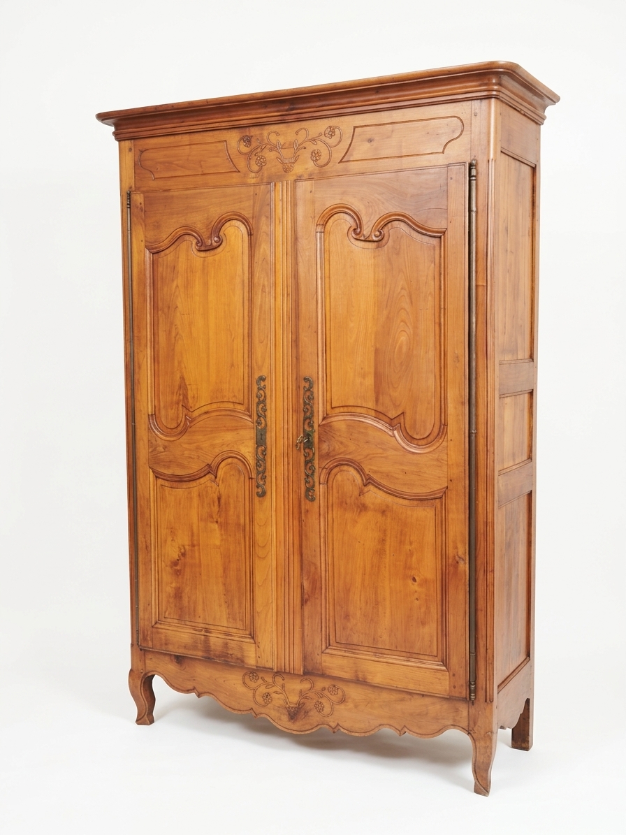 Armoire Style Louis XV en Merisier Massif Epoque XIXème – Image 5
