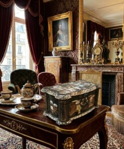 Boîte à thé d'époque Napoléon III (XIXᵉ siècle) – Image 9
