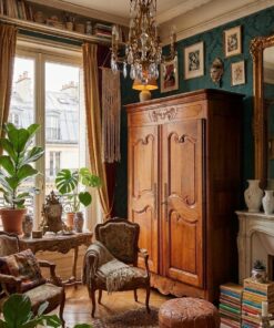 Armoire Style Louis XV en Merisier Massif Epoque XIXème – Image 7