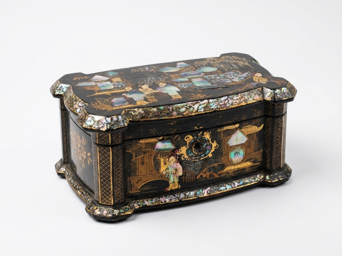 Boîte à thé d'époque Napoléon III (XIXᵉ siècle) – Image 8