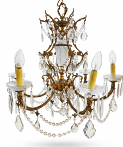 Lustre second main à Pampilles six lumières – Image 3