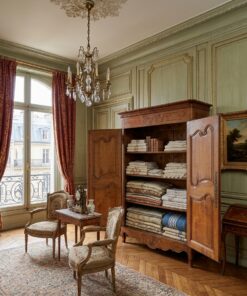 Armoire Style Louis XV en Merisier Massif Epoque XIXème – Image 6