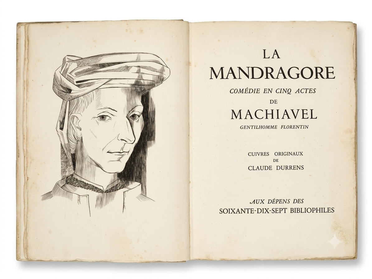 La Mandragore de Machiavel Édition Aux dépens des Soixante-Dix-Sept Bibliophiles Exemplaire n°58 – Image 12