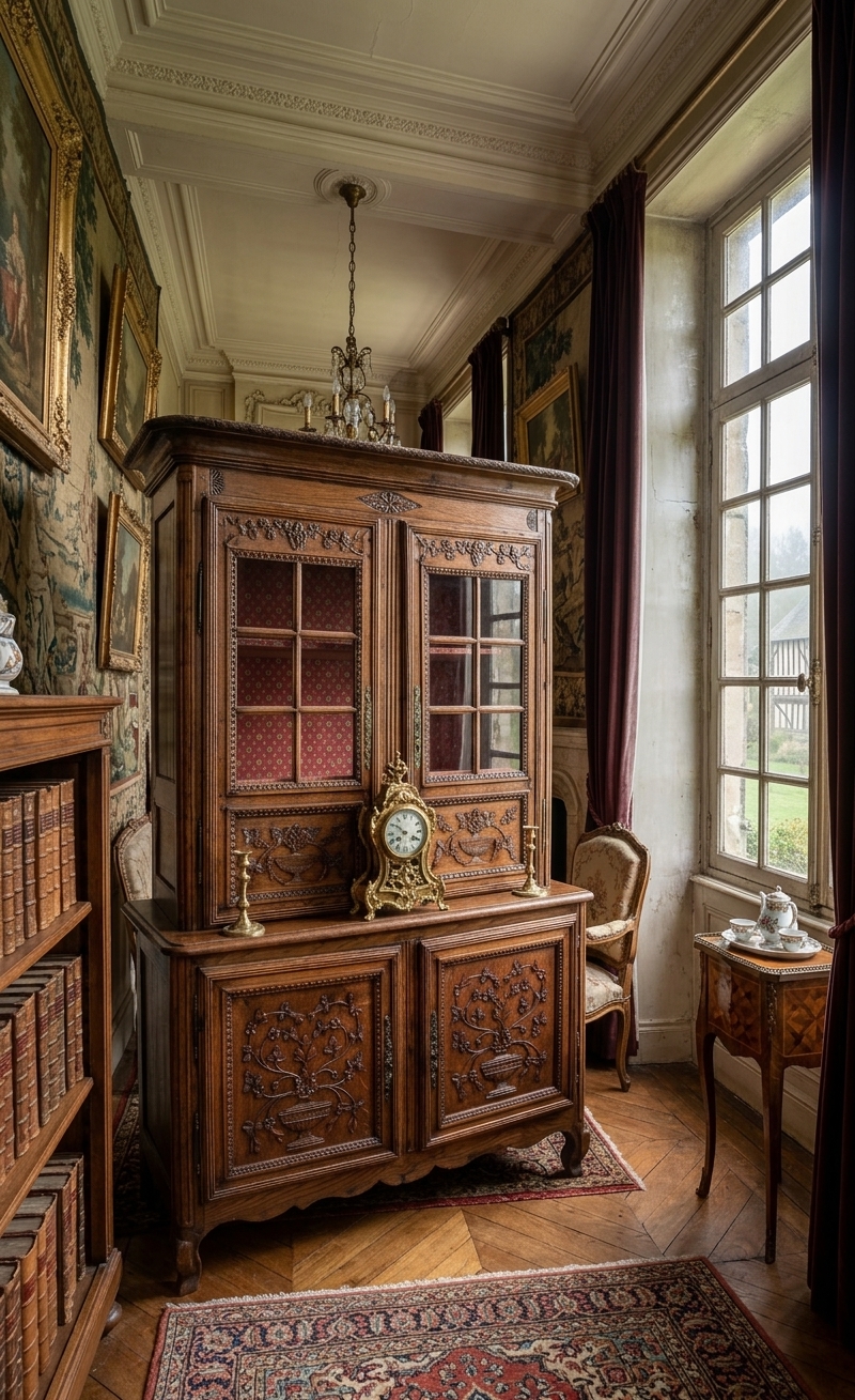 Buffet deux-corps en Chêne massif Epoque XIXᵉ – Image 7