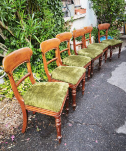 Chaises Victoriennes série de six en Acajou Epoque XIXème – Image 3