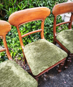 Chaises Victoriennes série de six en Acajou Epoque XIXème – Image 4
