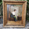 tableau scene d'interieur