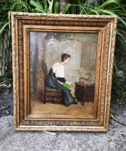 tableau scene d'interieur