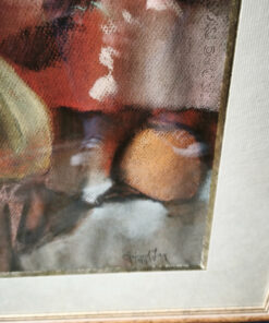 Pastel Gérard JAN bouquet de fleurs certificat daté 1993 – Image 3