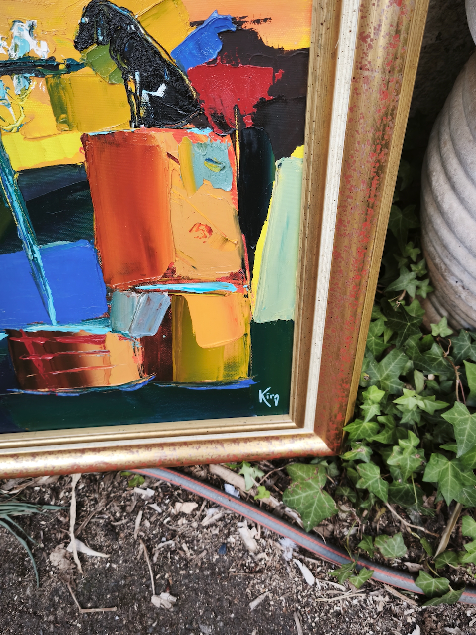 Tableau Kiro " Le cirque" huile sur toile – Image 3