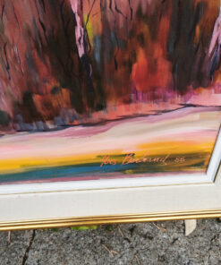 Tableau Yves Bertrand peintre Canadien 1986 "Paysage" – Image 3