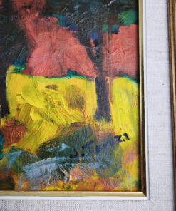 Tableau J.Torres huile sur toile "Paysage" Style expressionnisme – Image 6