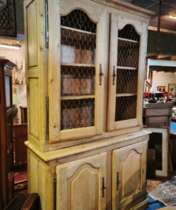 Buffet deux corps Bois brut décapé – Image 4