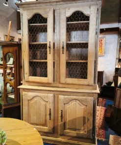 Buffet deux corps Bois brut décapé – Image 5