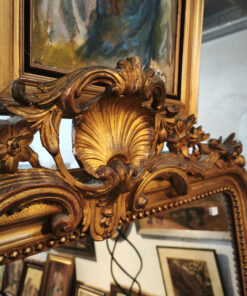 Grand Miroir Doré Style Louis XV Epoque Napoléon III – Image 9