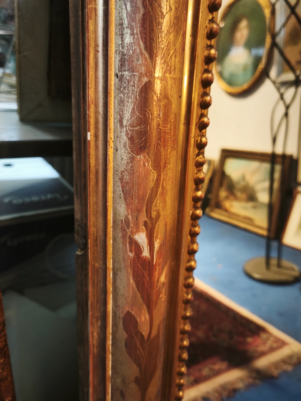 Grand Miroir Doré Style Louis XV Epoque Napoléon III – Image 11