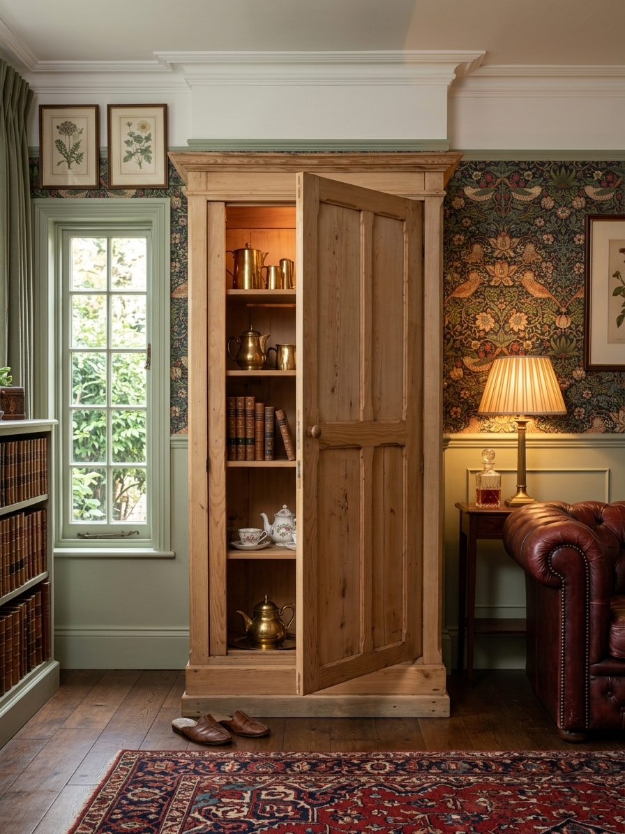 Bonnetière pin massif décapé et poncé Epoque début XXème Style "country chic" – Image 5