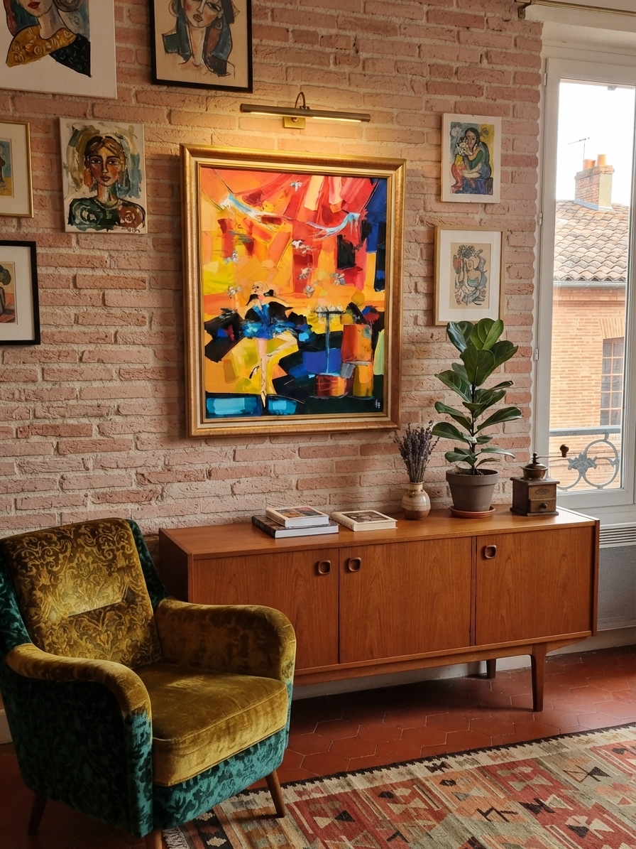 Tableau Kiro " Le cirque" huile sur toile – Image 7