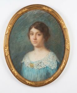Pastel Paul Pujol portrait féminin – Image 7
