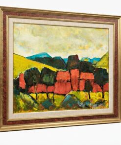 Tableau J.Torres huile sur toile "Paysage" Style expressionnisme – Image 3