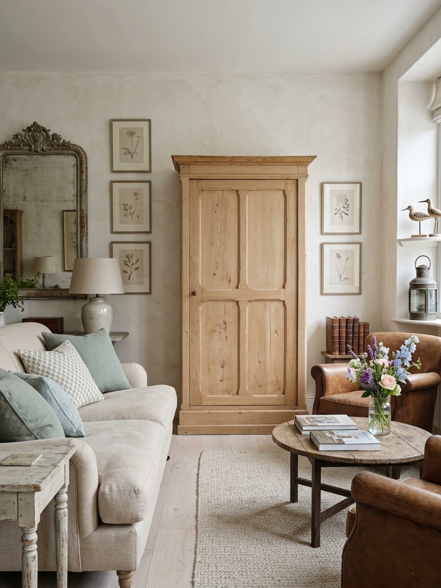 Bonnetière pin massif décapé et poncé Epoque début XXème Style "country chic" – Image 6