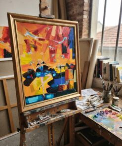 Tableau Kiro " Le cirque" huile sur toile – Image 6