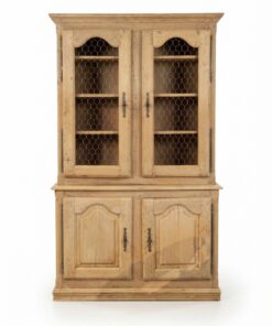 Buffet deux corps Bois brut décapé – Image 7