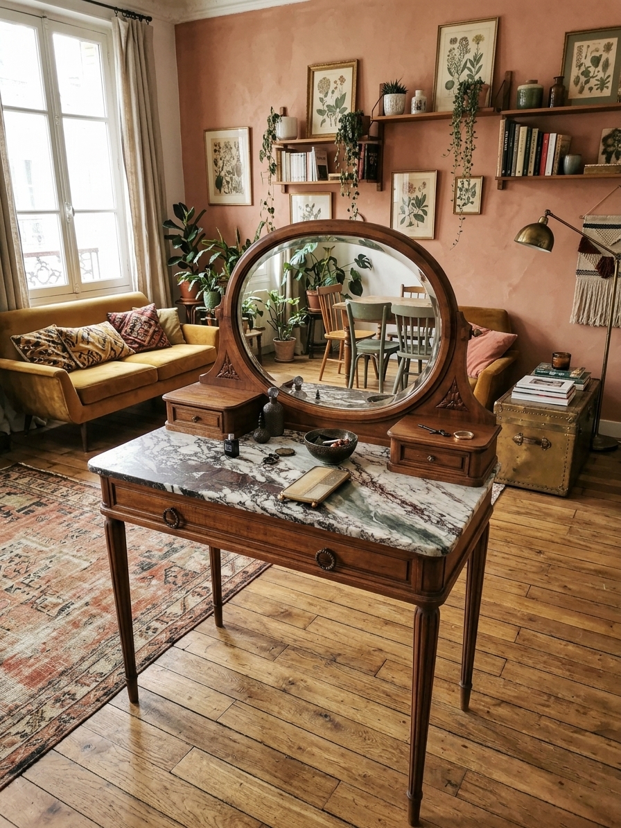Coiffeuse 1930 de Style Louis XVI – Image 6