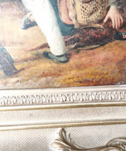 Tableau Pierre Duval Le Camus "Scène de chasse" Huile sur Toile – Image 4