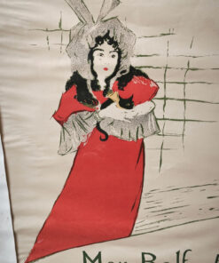 Affiches Toulouse Lautrec "Moulin-Rouge - La Goulue" et "May Belfort" Lithographies tirages Ministère d'état-affaires culturelles-RRG-imp Mourlot Années 60 – Image 4