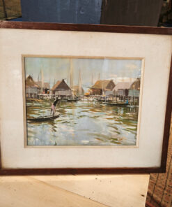 Aquarelle G.Huzé paysage aquatique – Image 6