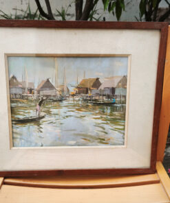 Aquarelle G.Huzé paysage aquatique – Image 4