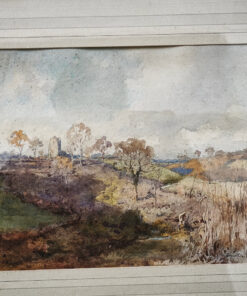 Alternative view of Aquarelle Ernest George Beach (1865-1943) sujet Swingfield village du Kent en Angleterre