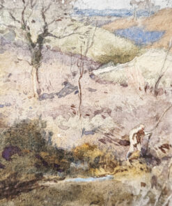 Aquarelle Ernest George Beach (1865-1943) sujet Swingfield village du Kent en Angleterre – Image 7