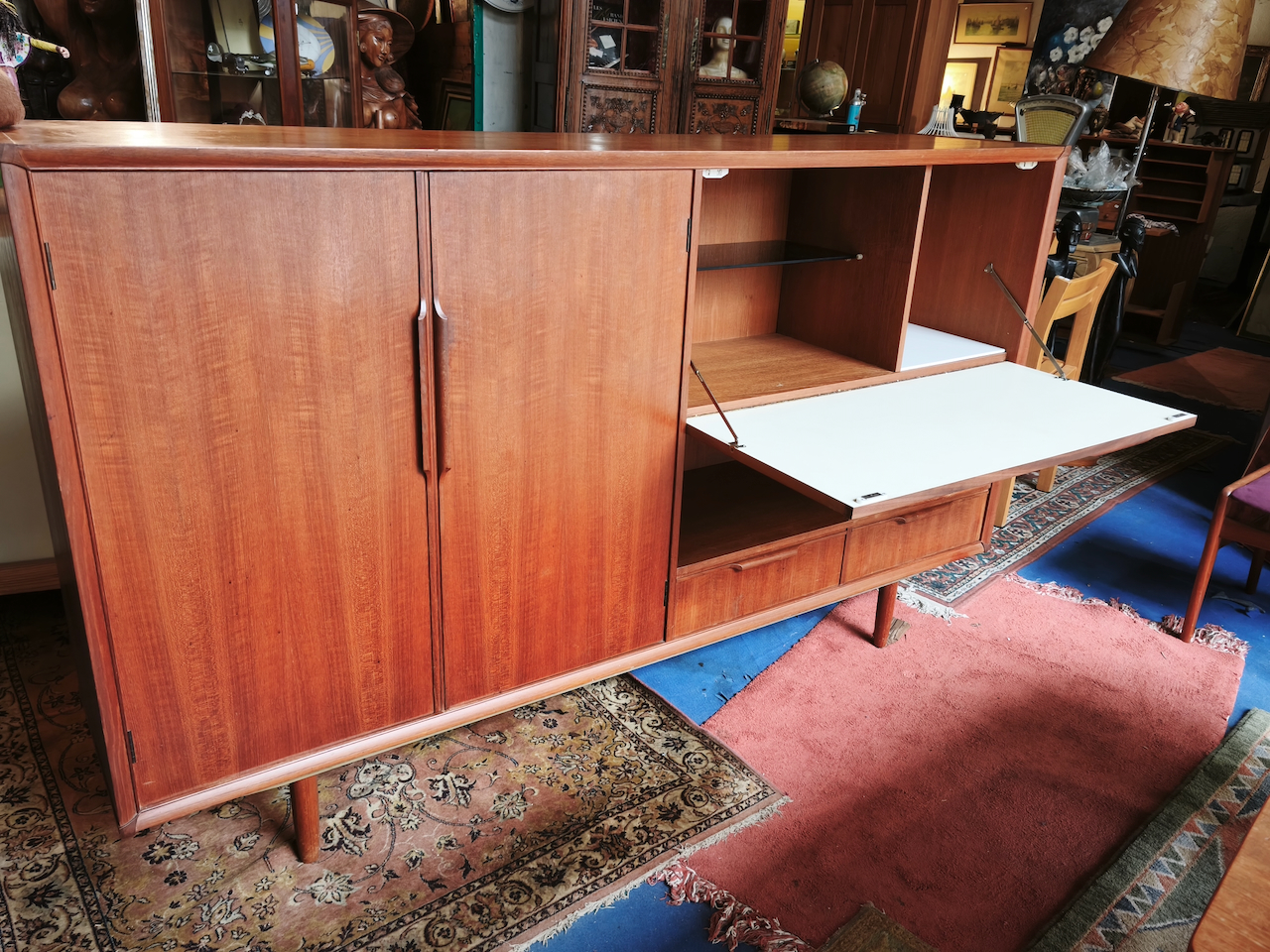 Buffet Enfilade Vintage en Teck de la maison néerlandaise Fristho design Scandinave des années 1960 – Image 2