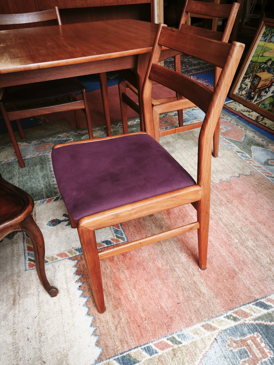 Chaises Scandinaves en Teck de la maison néerlandaise Fristho ( série de quatre) Vintage des années 1960 – Image 5