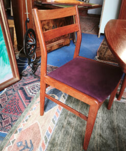 Chaises Scandinaves en Teck de la maison néerlandaise Fristho ( série de quatre) Vintage des années 1960 – Image 4