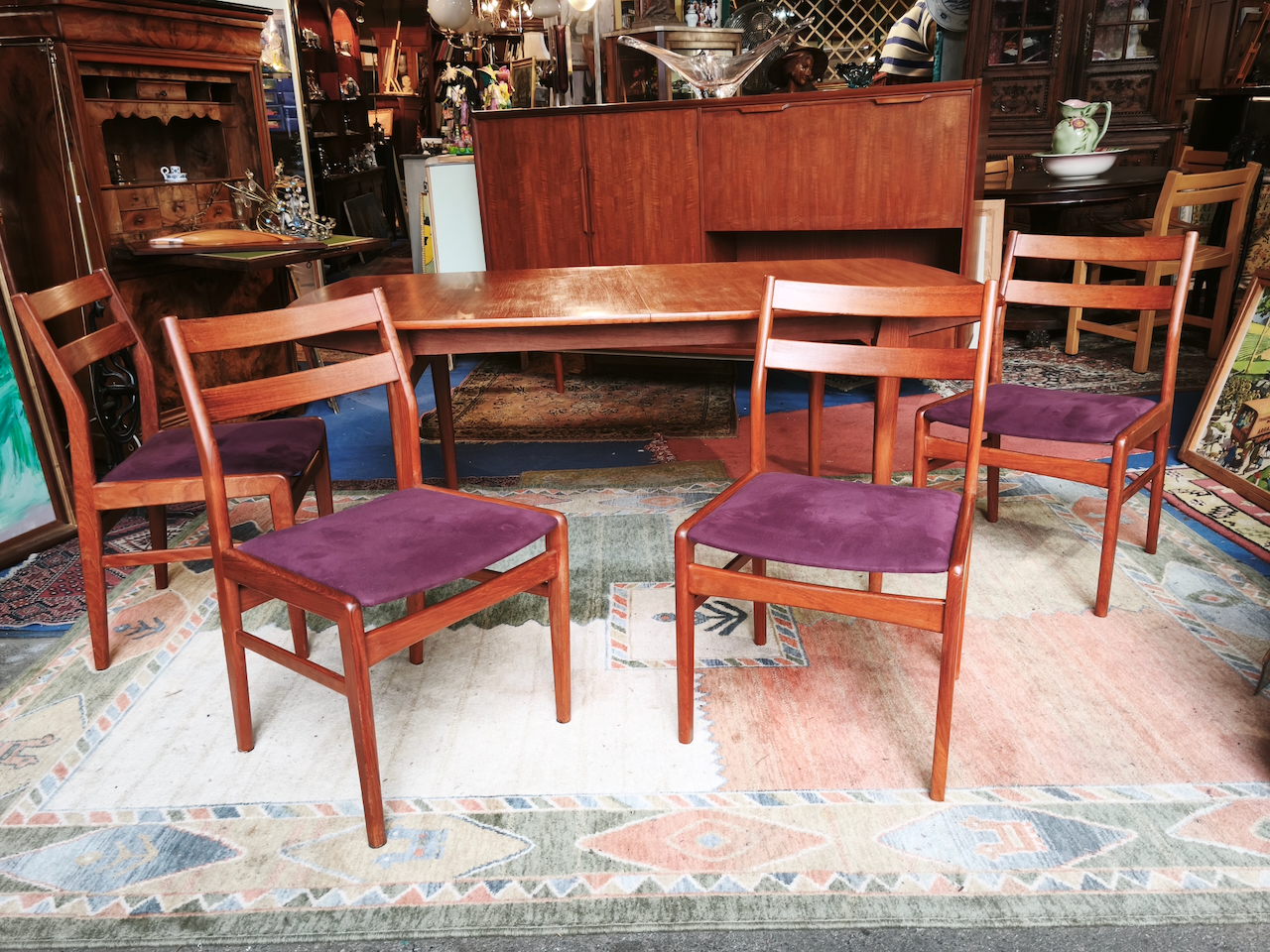 Chaises Scandinaves en Teck de la maison néerlandaise Fristho ( série de quatre) Vintage des années 1960 – Image 7