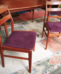 Chaises Scandinaves en Teck de la maison néerlandaise Fristho ( série de quatre) Vintage des années 1960 – Image 6