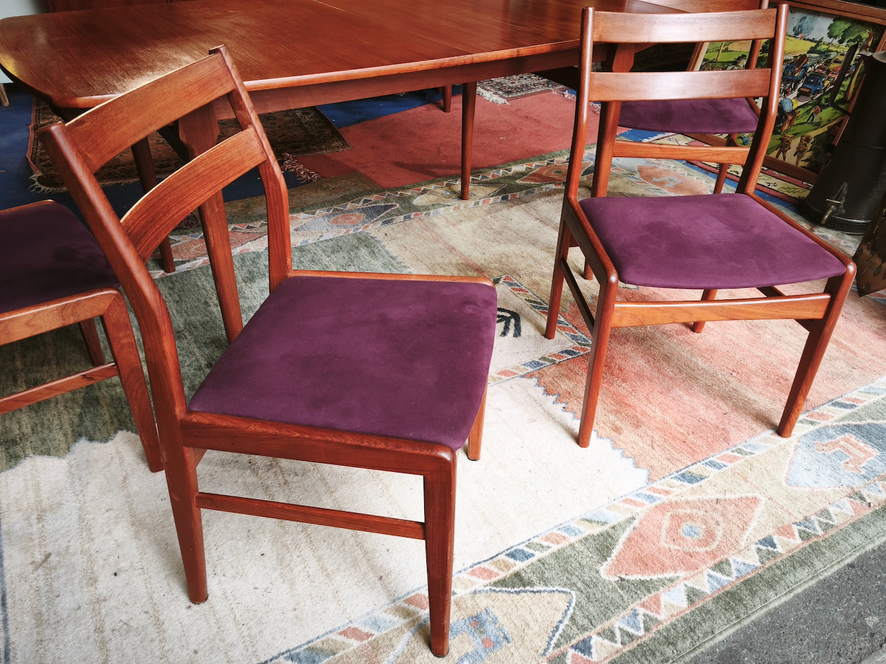 Chaises Scandinaves en Teck de la maison néerlandaise Fristho ( série de quatre) Vintage des années 1960 – Image 6
