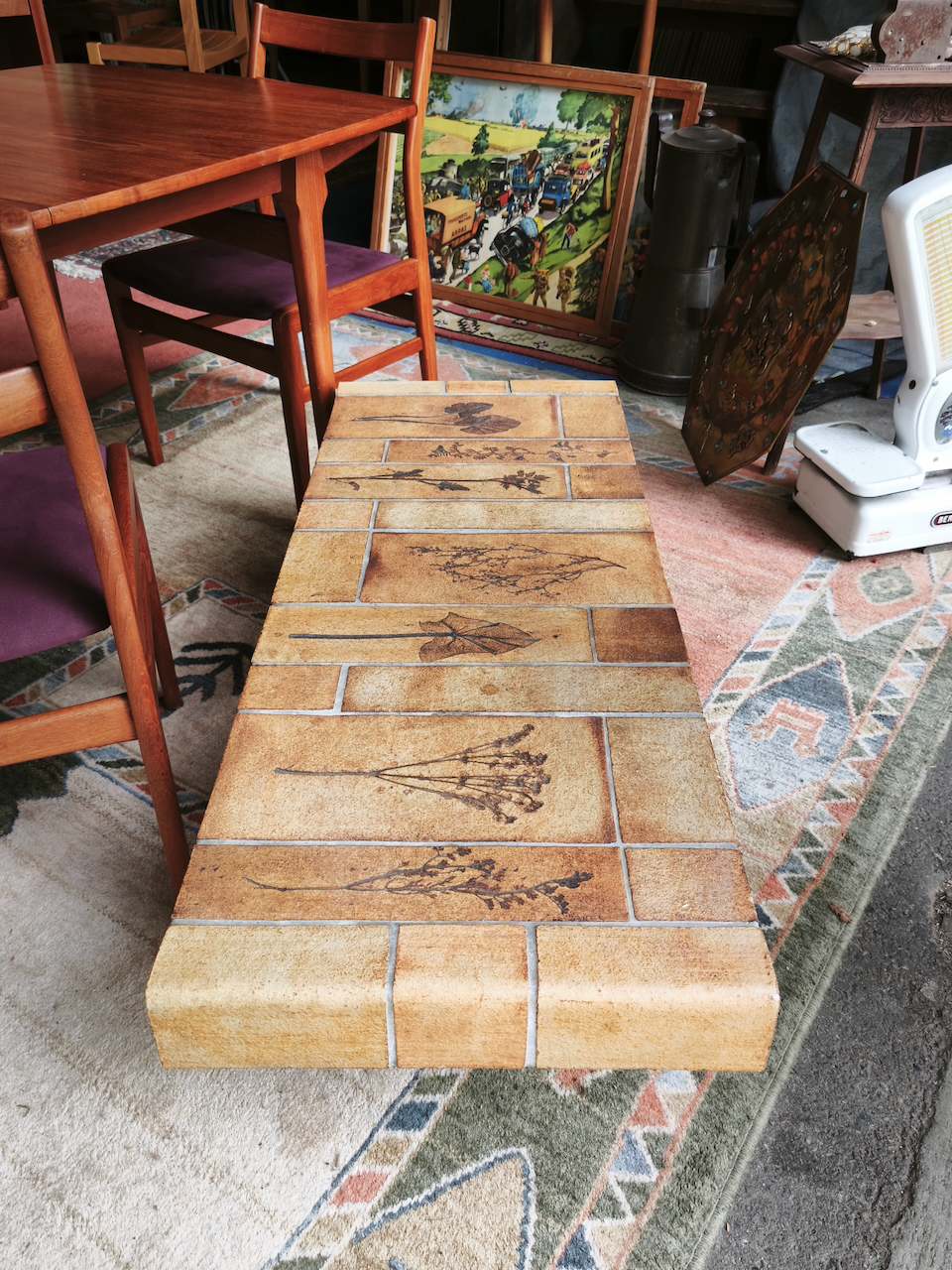 Table Basse Capron modèle Herbier Vintage Vallauris – Image 3