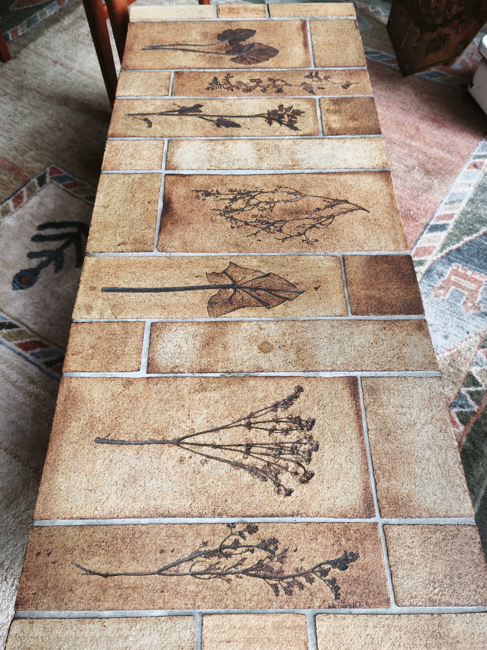 Table Basse Capron modèle Herbier Vintage Vallauris – Image 5