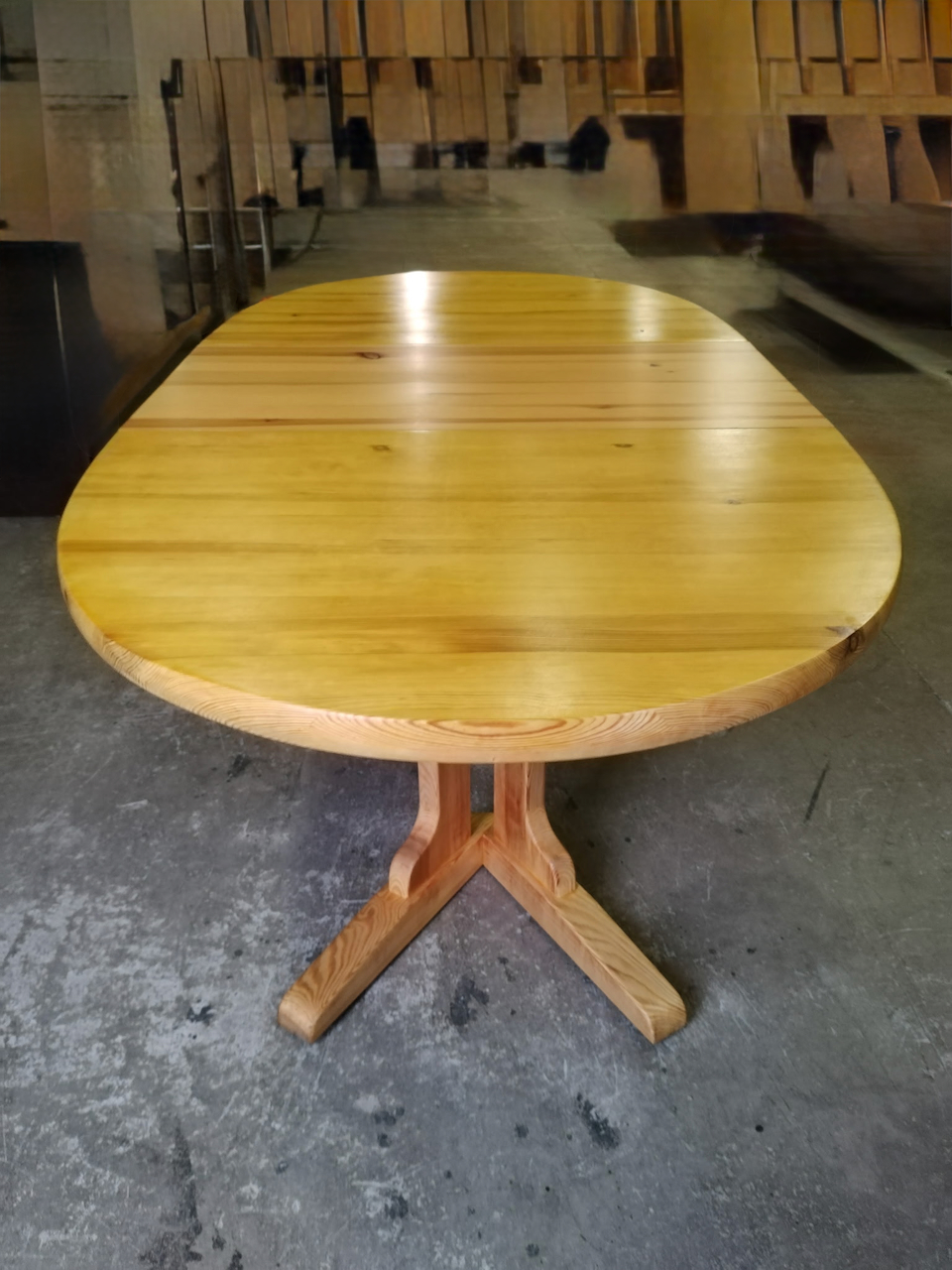 Ensemble NC SWEDEN Table Ovale et quatre Chaises Vintage Style Scandinave – Image 2