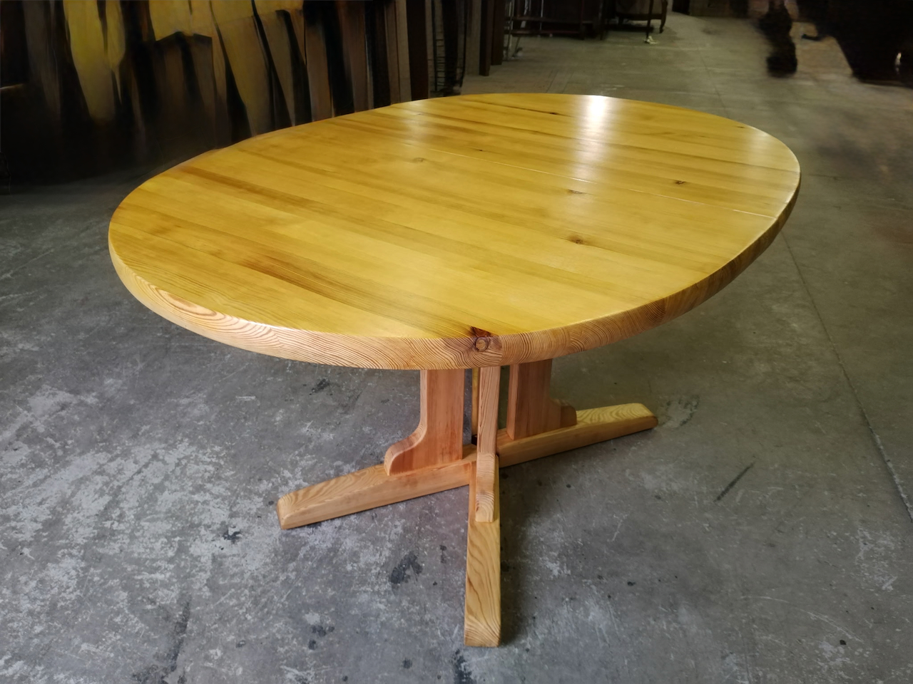 Ensemble NC SWEDEN Table Ovale et quatre Chaises Vintage Style Scandinave – Image 5