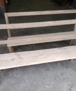 Alternative view of Bancs en bois brut décapé (paire)