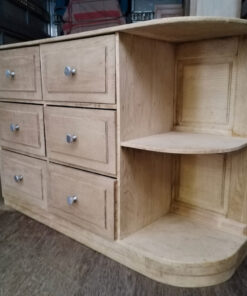 Meuble Commode en bois brut décapé – Image 3